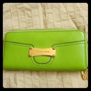 Fun green Michael Kors wallet